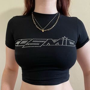 Cosmic cropped baby tee